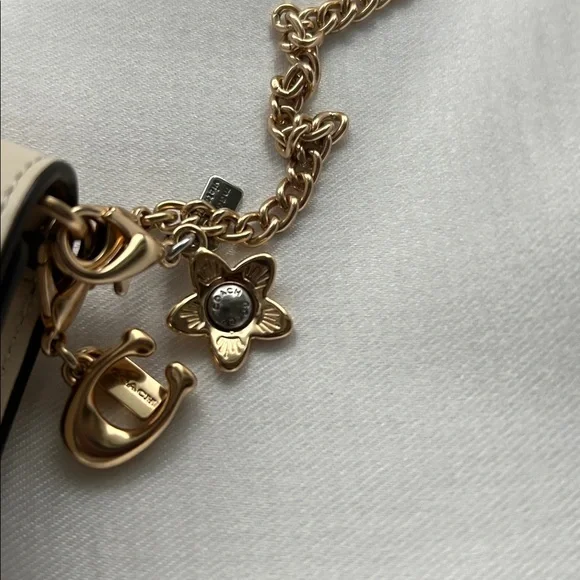 Coach Boxed Mini Wallet On A Chain With Star Print - Picture 6 of 8